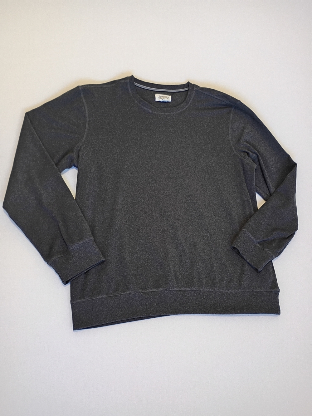 Boston Traders Men’s Crewneck Sweatshirt Gray Pullover Size L Soft Minimalist